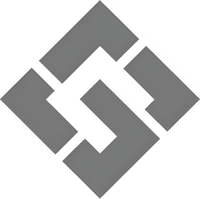 Минималистичный абстрактный логотип компании Слежка ВКонтакте в серых тонах на белом фоне